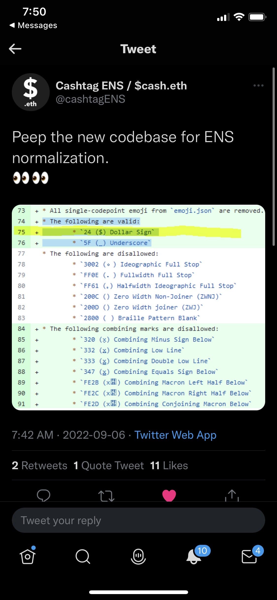 The next trend in ENS… “$”. Potentially the next big trend in ENS +… | by  MrAlpha | Medium