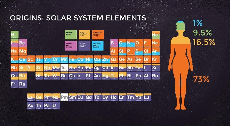 Astrophysics Reveals The Origin Of The Human Body | by Ethan Siegel |  Starts With A Bang! | Medium