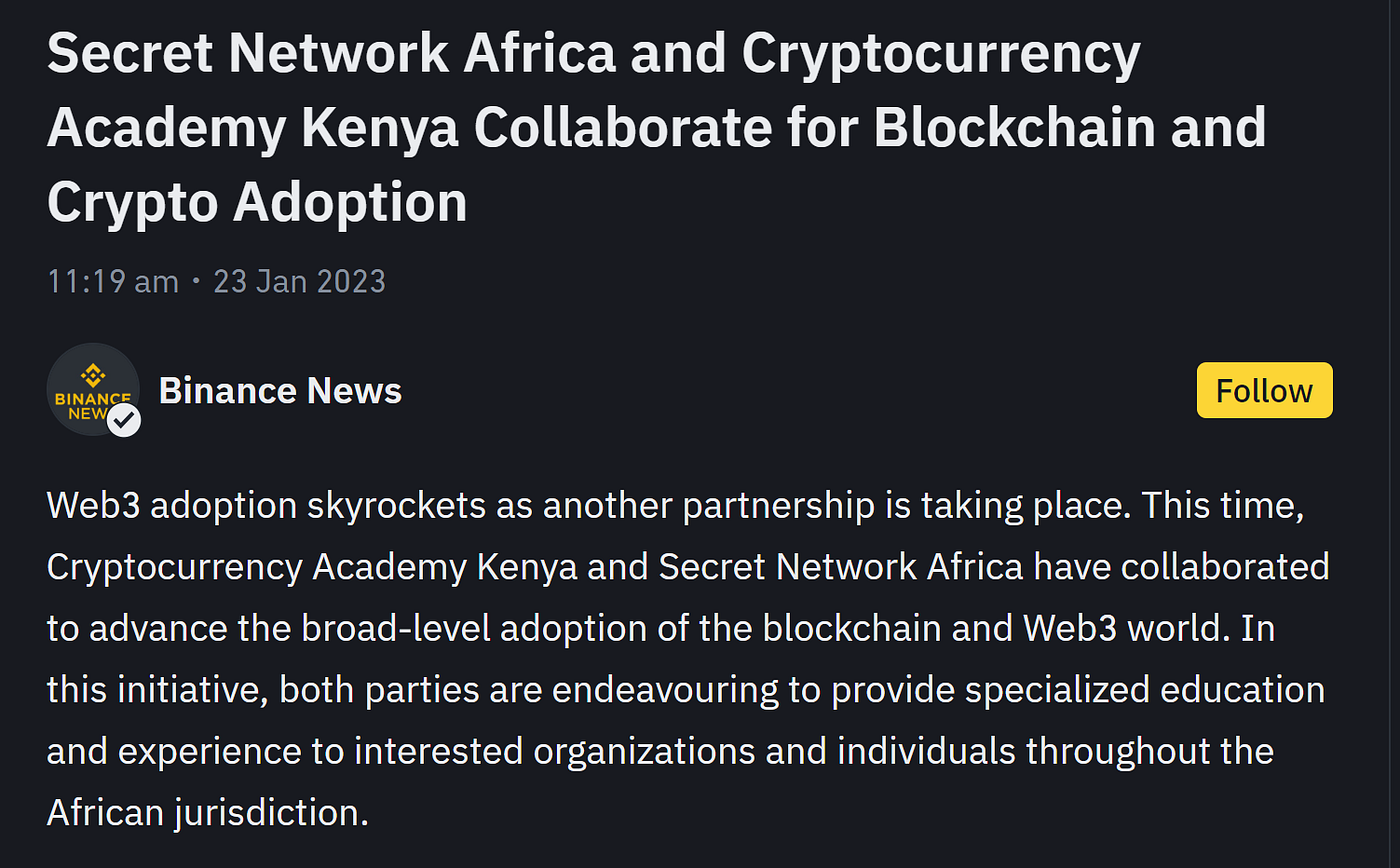 Secret Network Africa 2023 Recap. Reflecting on a Remarkable Year: Secret…  | by Secret Network Africa | Secret Network Ecosystem | Medium
