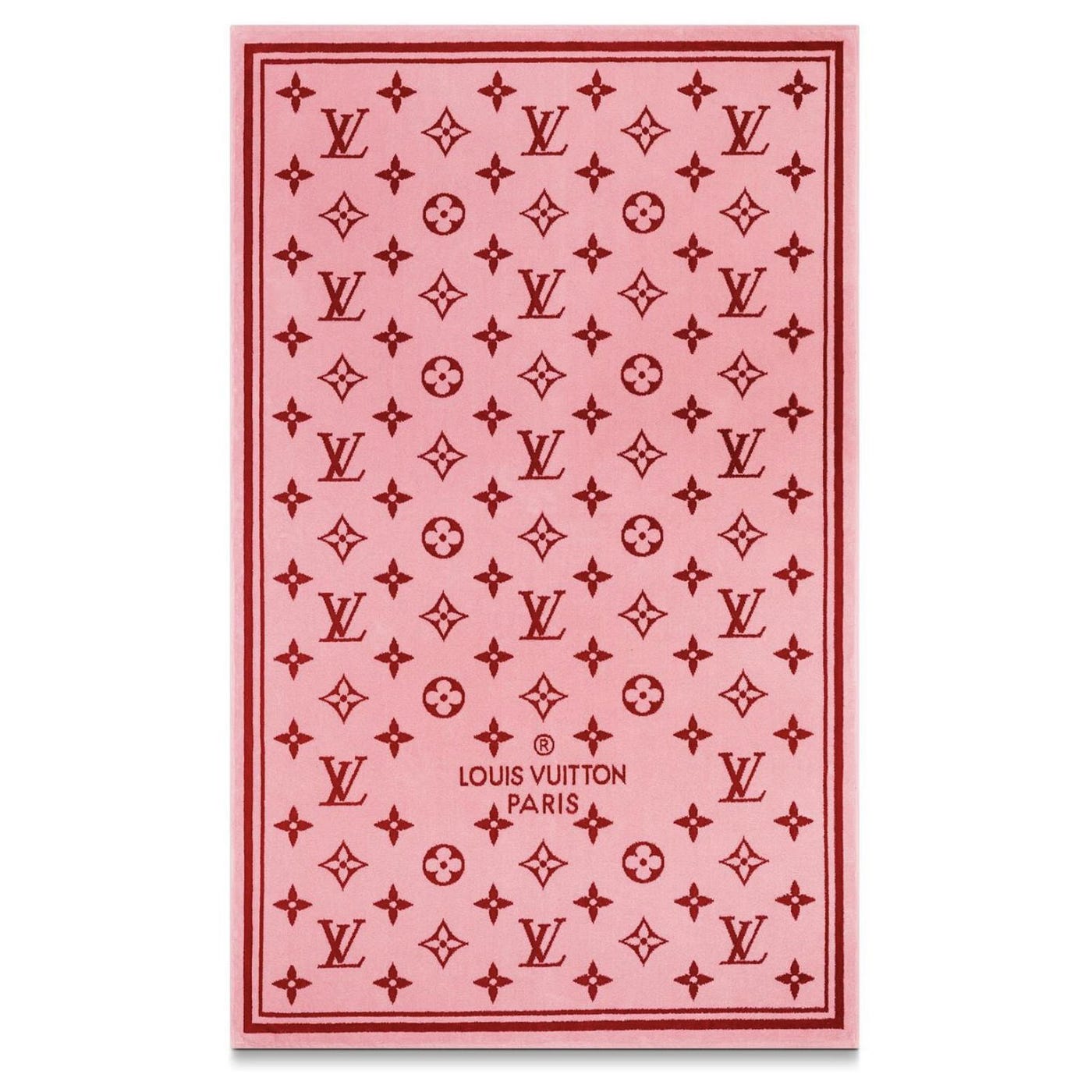Toalla de Louis Vuiton (2022) https://cdn1.jolicloset.com/imgr/full/2020/07/204256-1/louis-vuitton-rosa-algodon-lv-toalla-de-playa-escale-varios.jpg