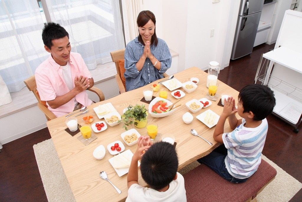 Itadakimasu! Let's eat.