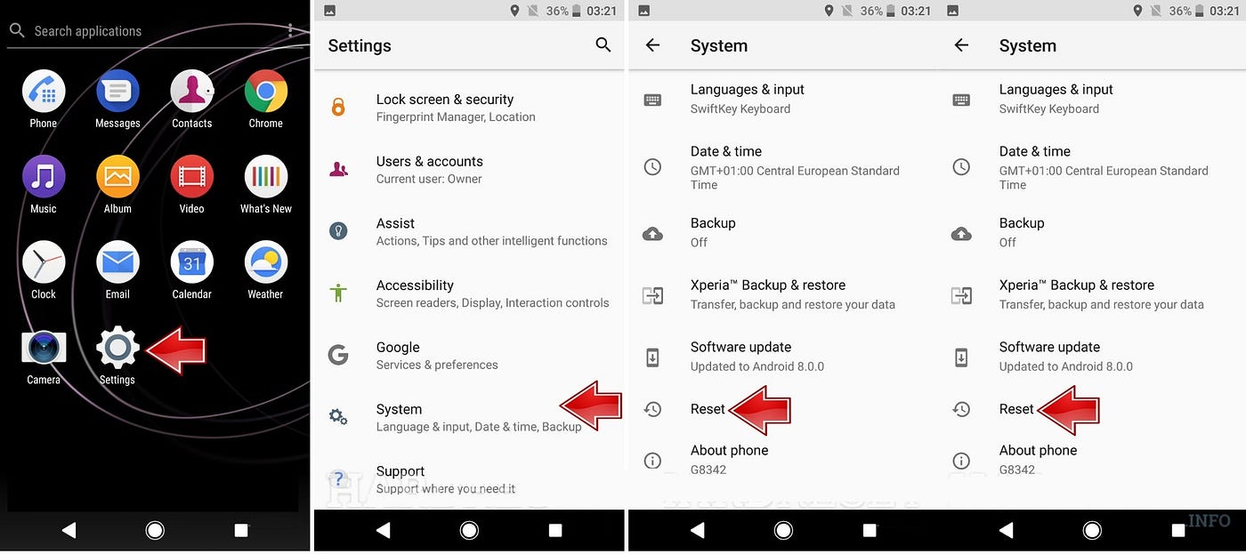 How to Hard Reset Sony Xperia XZ3 | by Amandi Perera | Medium