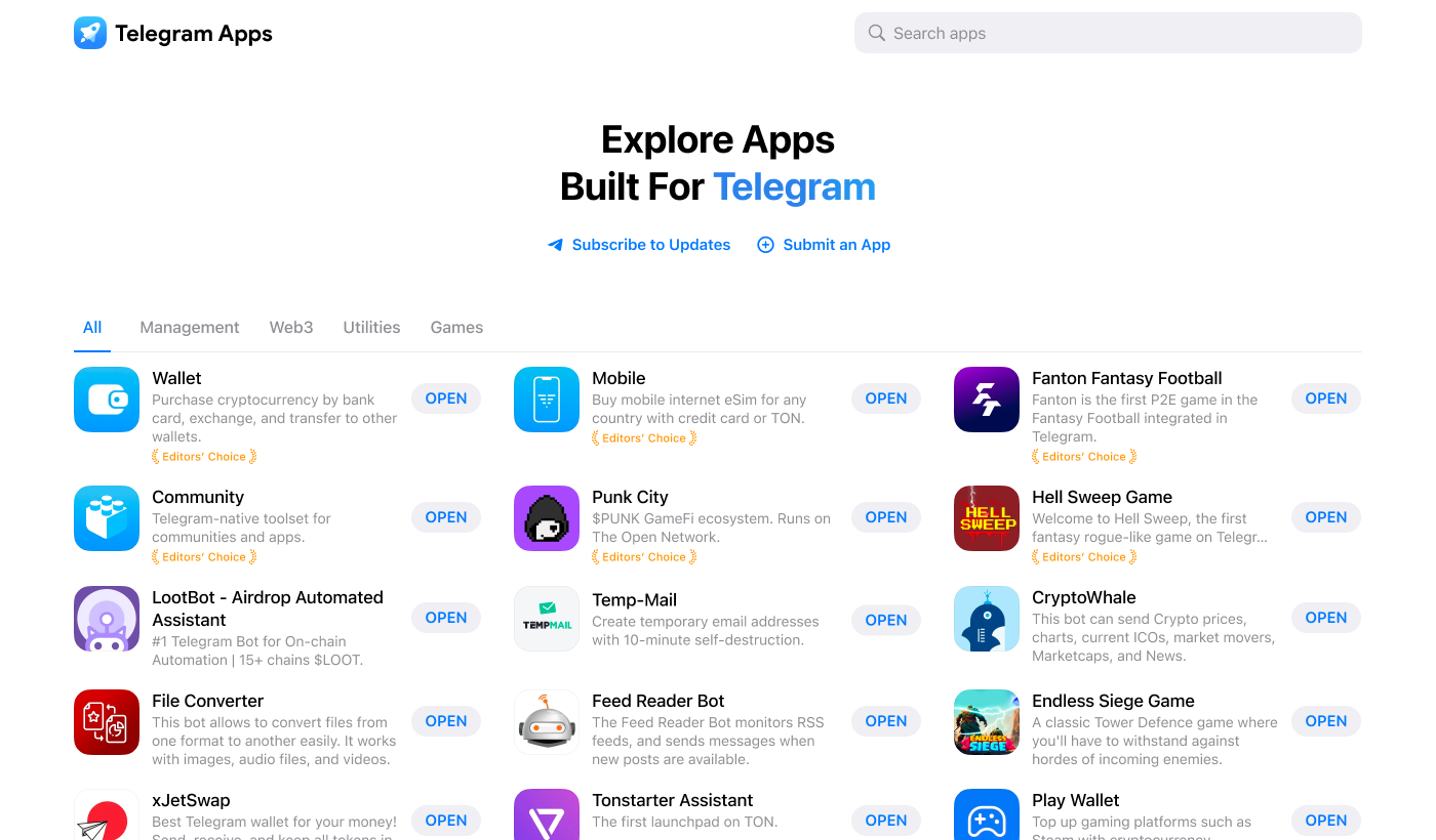 从Bot 到Mini App：揭开Telegram 的Web3 生态系统面纱| by TON xFans | TON心粉| Medium