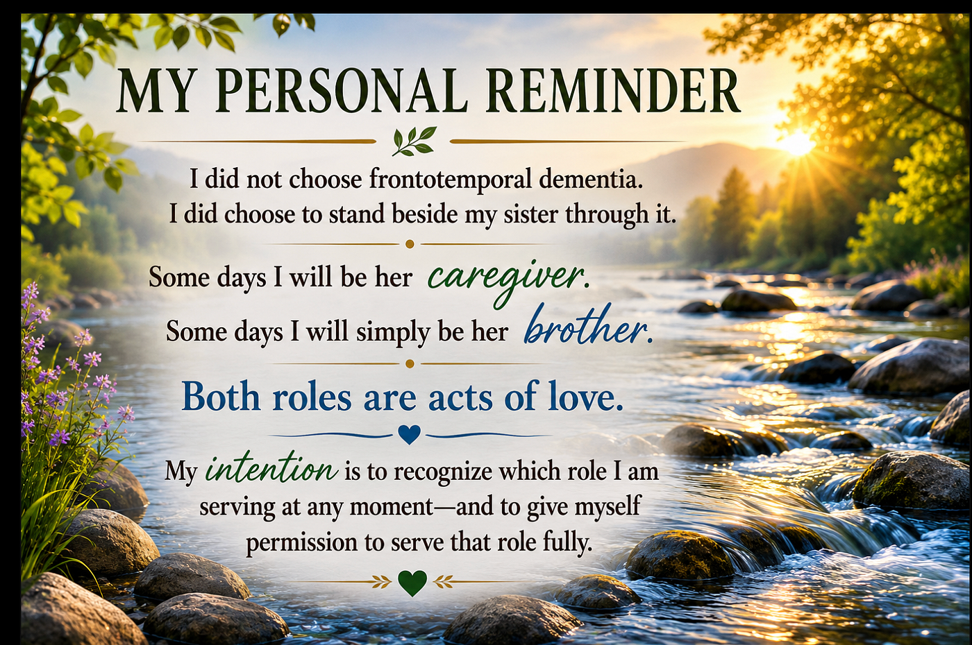 A Caregivers Manifesto