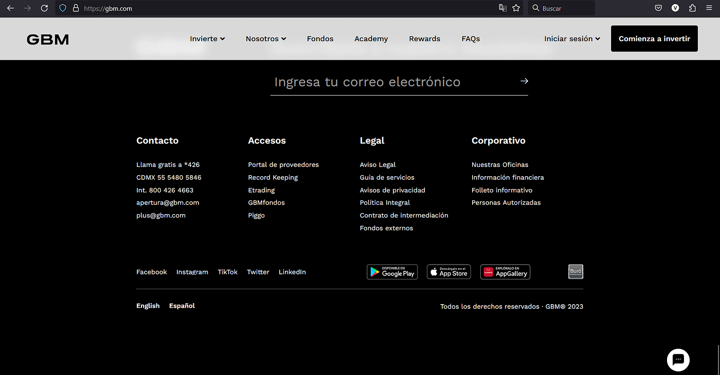 GBM — Información De La Empresa.