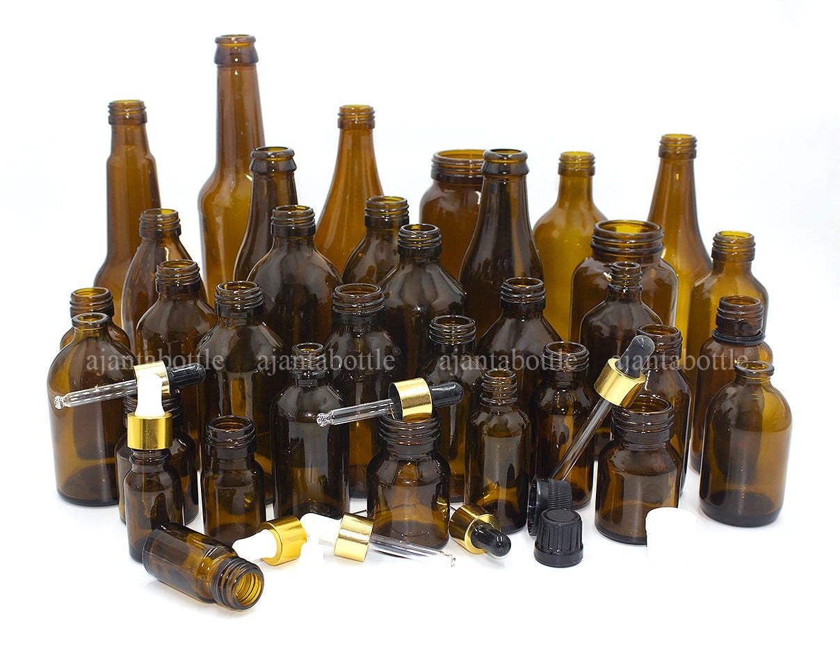 Why Amber Glass Bottles Are Eco-Friendly & What They Can Be Used