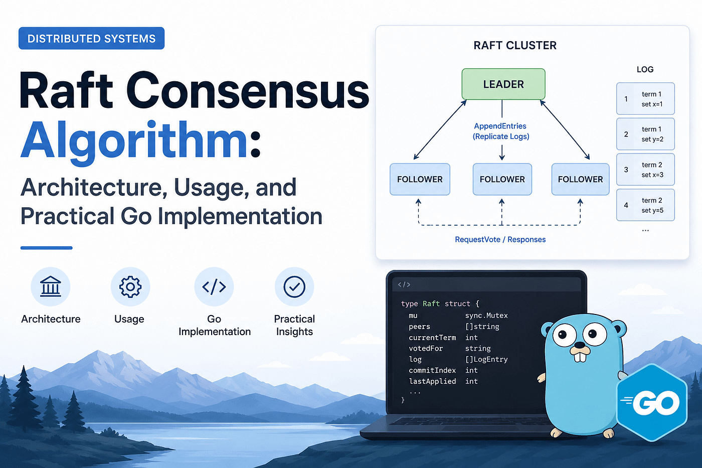 Raft Consensus Algorithm: Architecture, Usage, and Practical Go Implementation