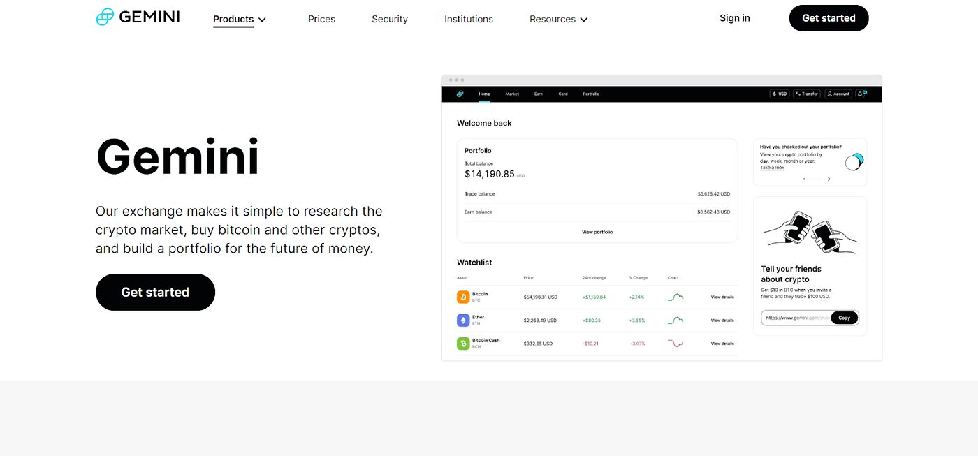 All you need to know about Gemini, a top-20 exchange | by Pontem Network |  Pontem Network