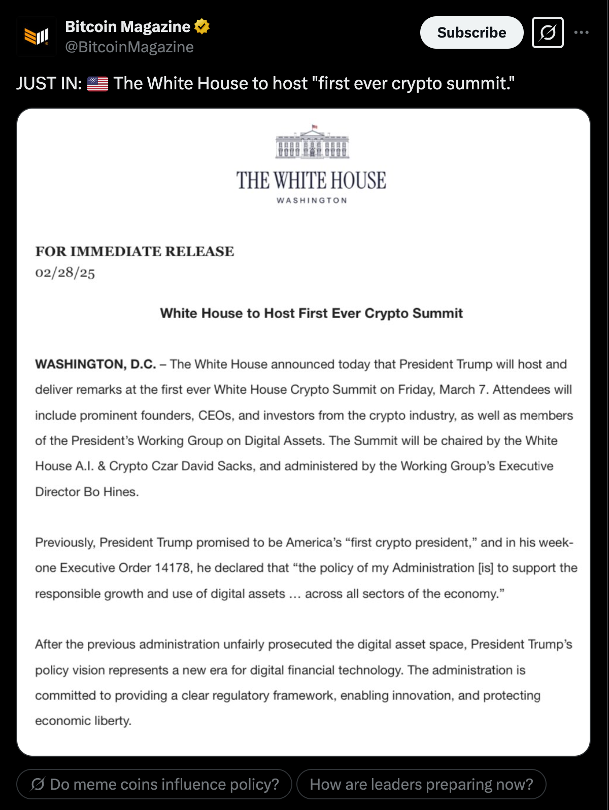 The US Govt Becomes Your Exit Liquidity! | by Slobodzeanb | Satoshi Club |  Medium