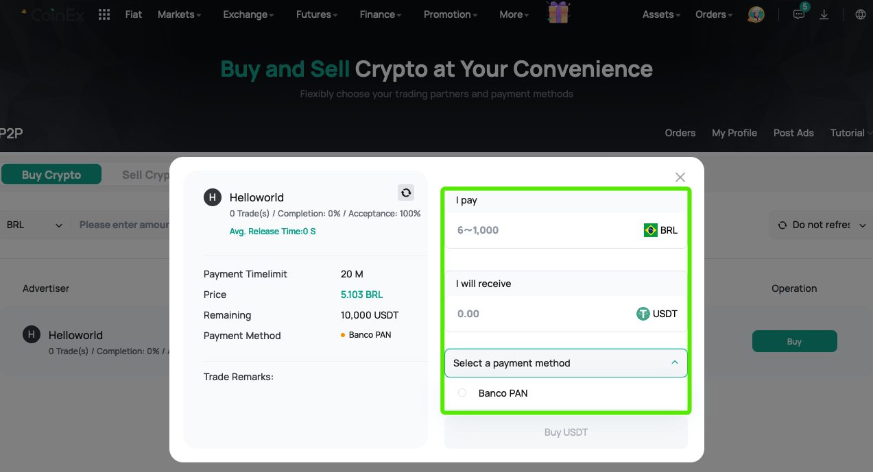 CoinEx P2P Tutorial: How to Buy and Sell Cryptocurrency on CoinEx? | by  CoinEx | Medium