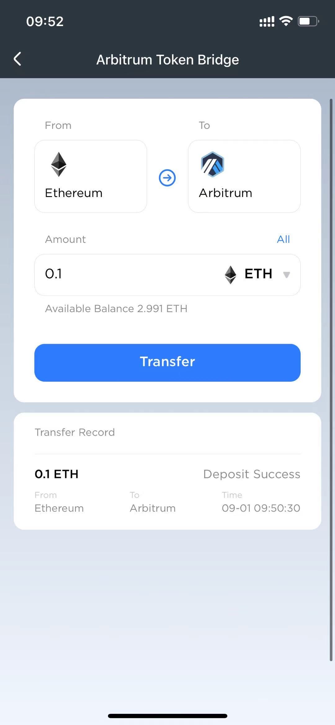 Arbitrum wallet guide: cross-chain operation experience and cost statistics  | by MathWallet Official | Medium