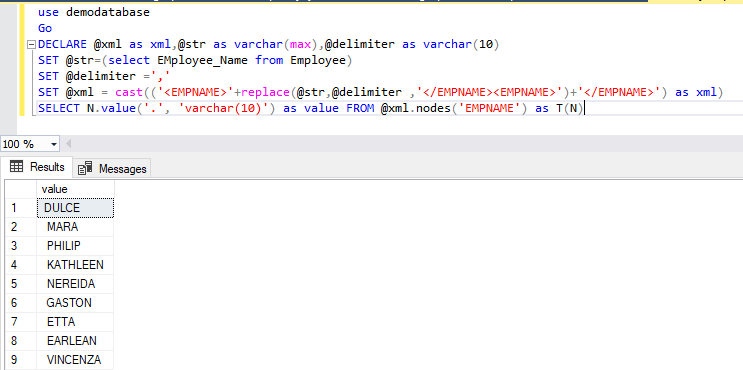 Several Ways to Insert Split Delimited Strings in a Column | by  {coding}Sight | Medium