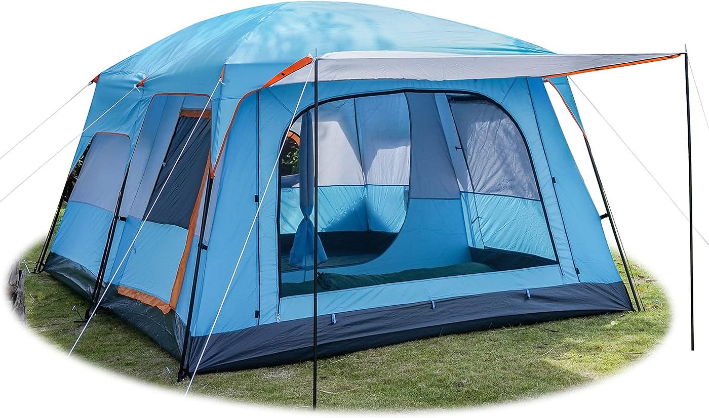 KTT Extra Large Tent 6 10 12 14 Person (Style B),Family Cabin Tents,2 - View #2
