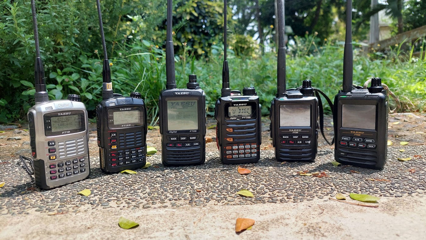 Yaesu FT70D, FT1D, FT1XD, FT2D, FT3D, FT5D comparison, by J. Angelo Racoma  N2RAC/DU2XXR, N2RAC