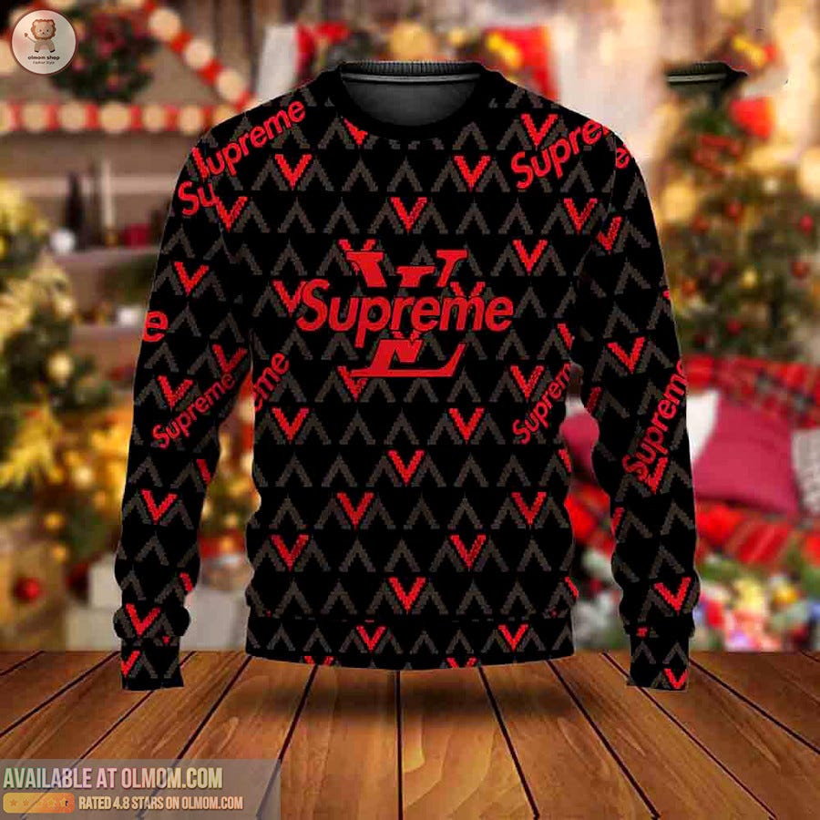 Louis Vuitton Luxury Brand Ugly Sweater Gift Outfit For Men Women Type02, by son nguyen, Sep, 2023