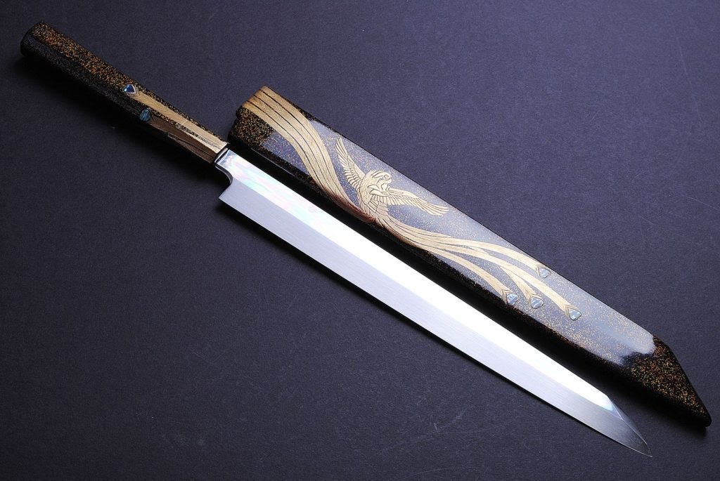 Sushi Knife Hiuchi - Japanese Knives - Sushi Knives - My Japanese Home
