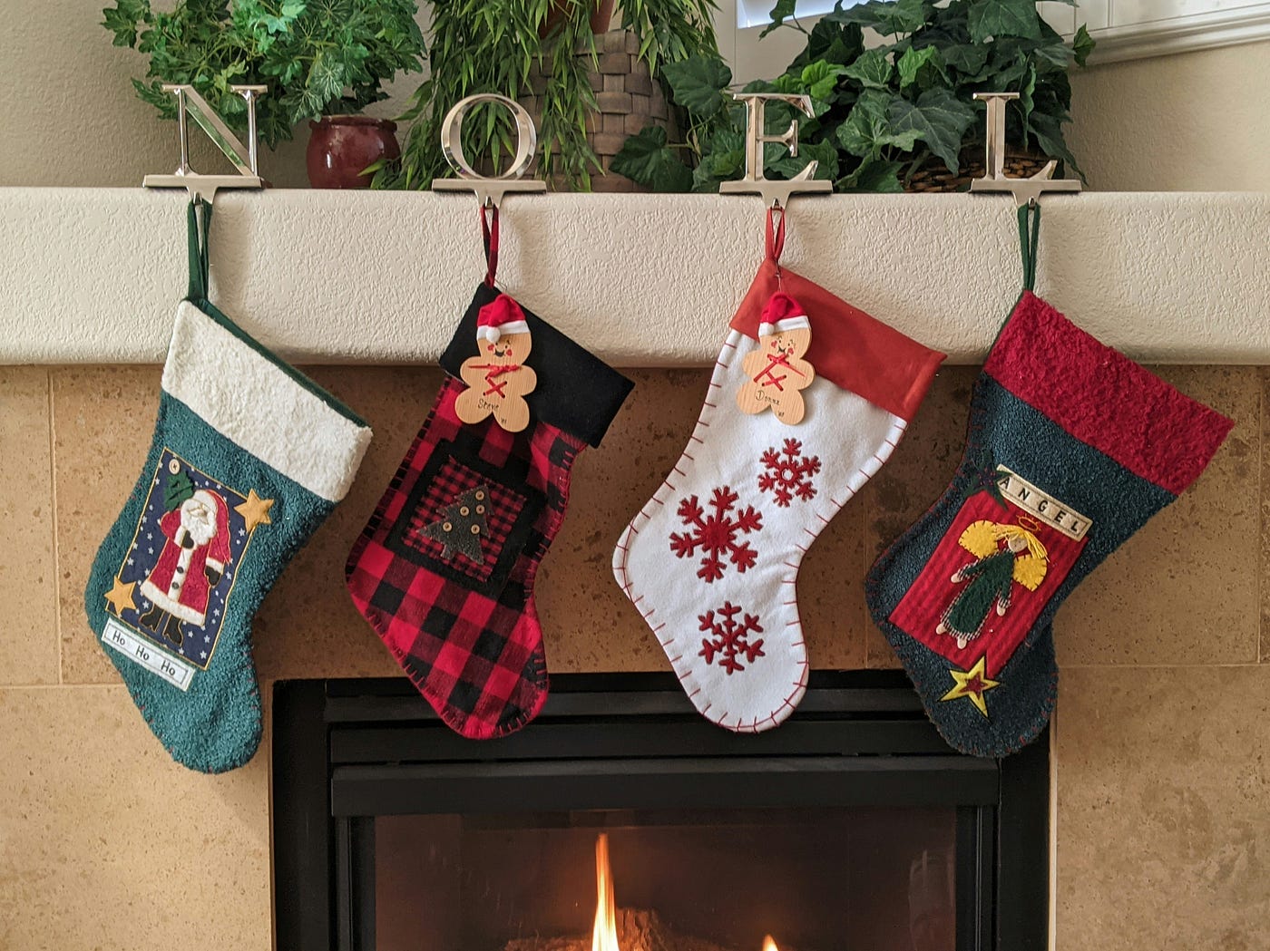 Christmas Joy Christmas Stocking by Donna Race - The Art