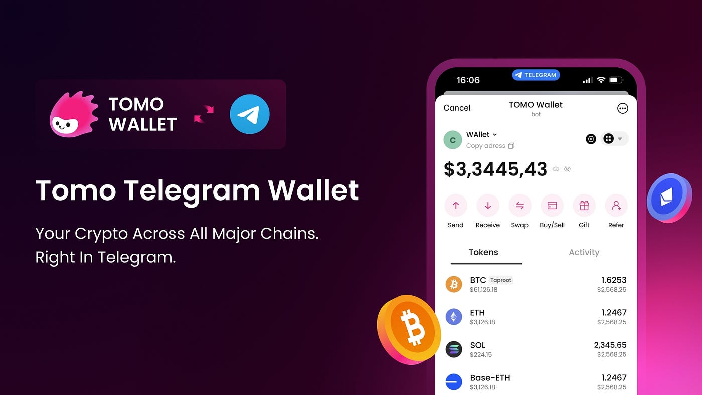 Tomo Wallet is Now on Telegram: Crypto Right Where You Chat | by Tomo  Wallet | Tomo Wallet | Medium