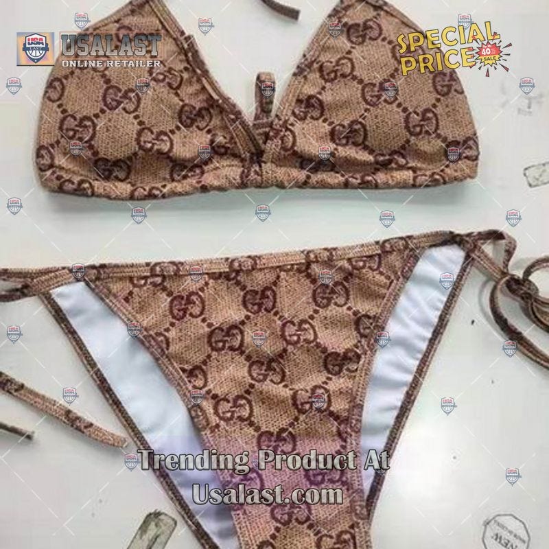 HOT Louis Vuitton Sprayed Monogram Bikini Set Swimsuit Jumpsuit Beach -  USALast