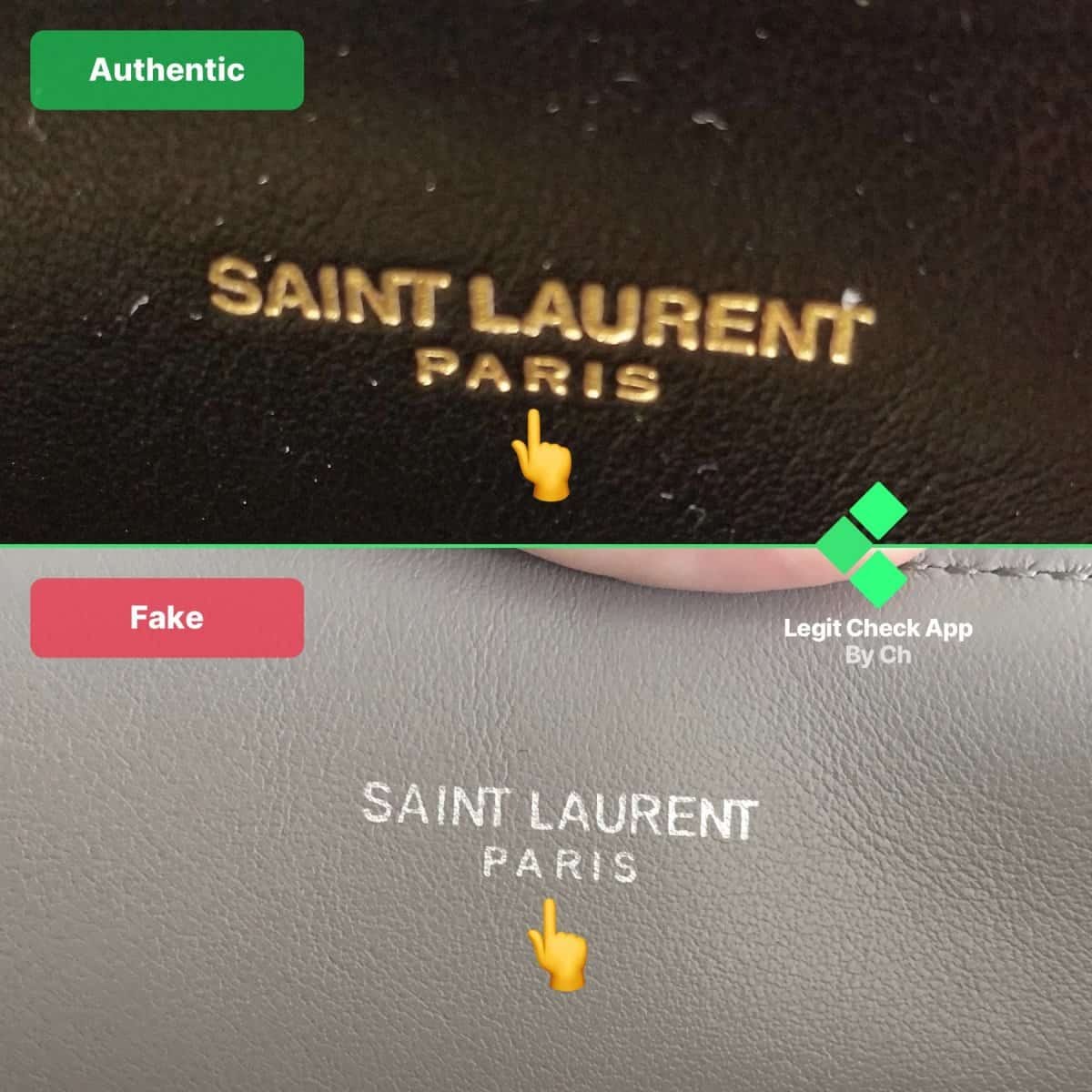 Yves Saint Laurent LouLou Monogram Quilted Chevron — Real Vs Fake