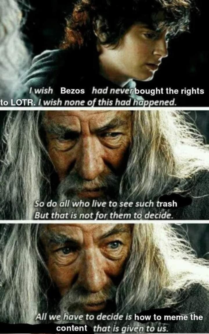 Could it be…stupid sexy Sauron? : r/LOTR_on_Prime