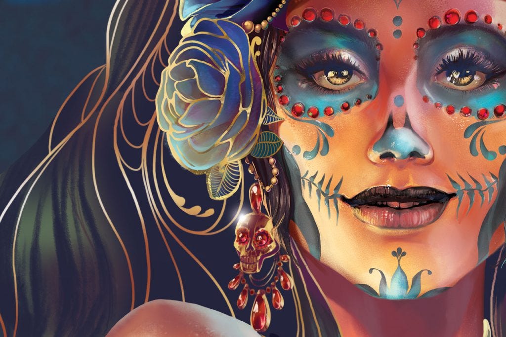 Modelo Dual Dia De Los Muertos シュガースカルタップハンドル 12