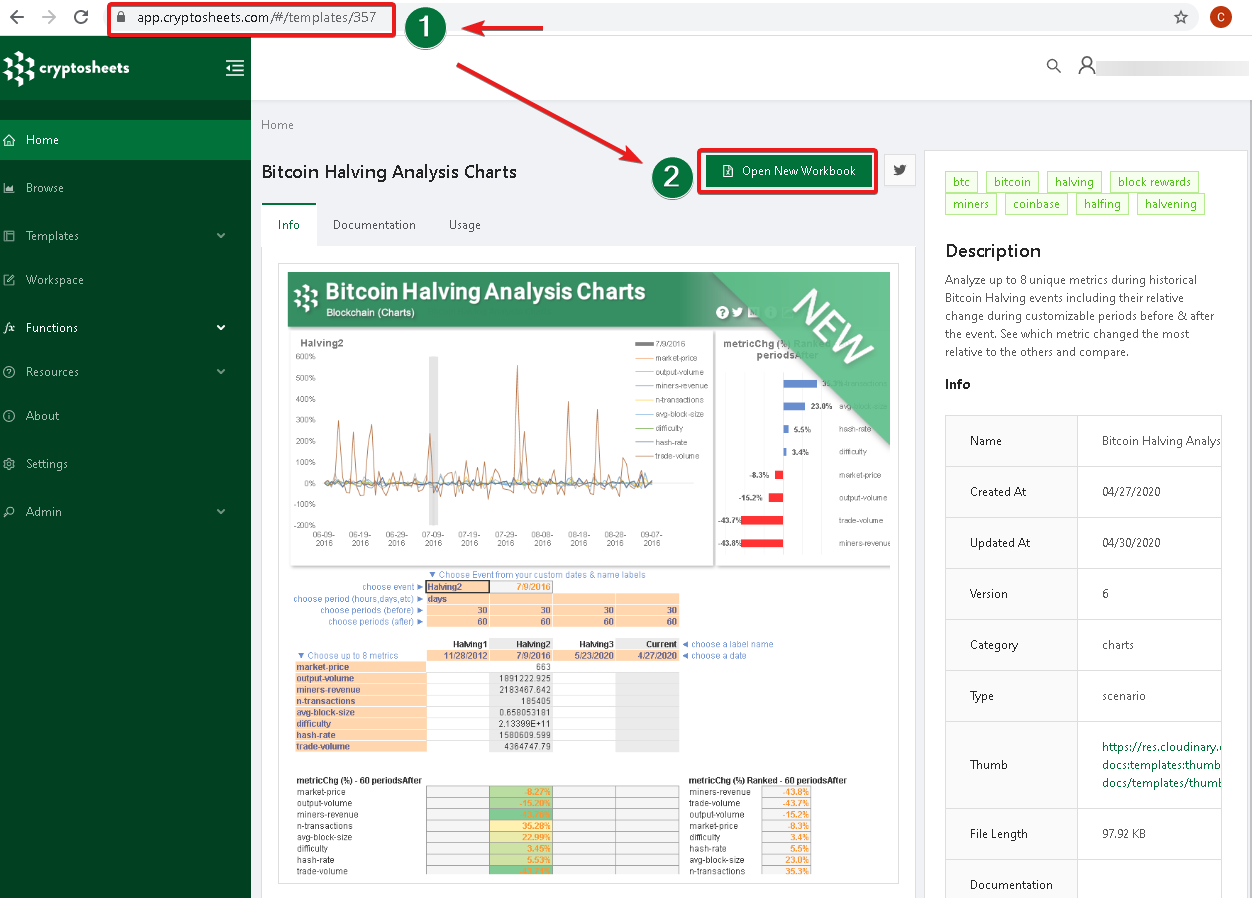 Bitcoin Halving — Historical Scenario Analysis Charts in Excel &  Googlesheets | by Chris Ware | Spreadstreet | Medium