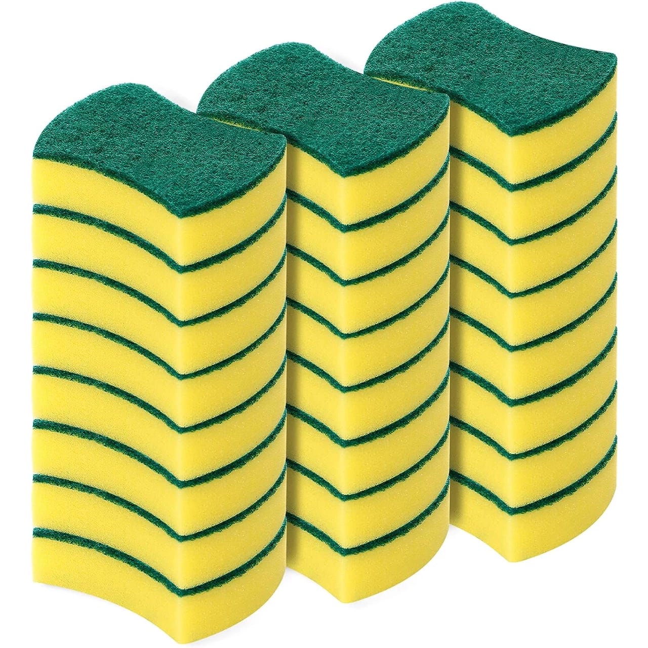 MR.Siga Scrub Sponges, Non-Scratch Sponges for Dishes, Kitchen Sponge Dish  Scrubber, 12 Pack 