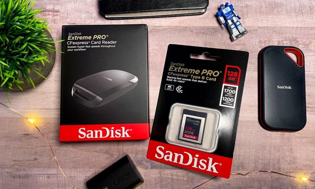 SanDisk Extreme PRO CFexpress Type B Card and Extreme PRO