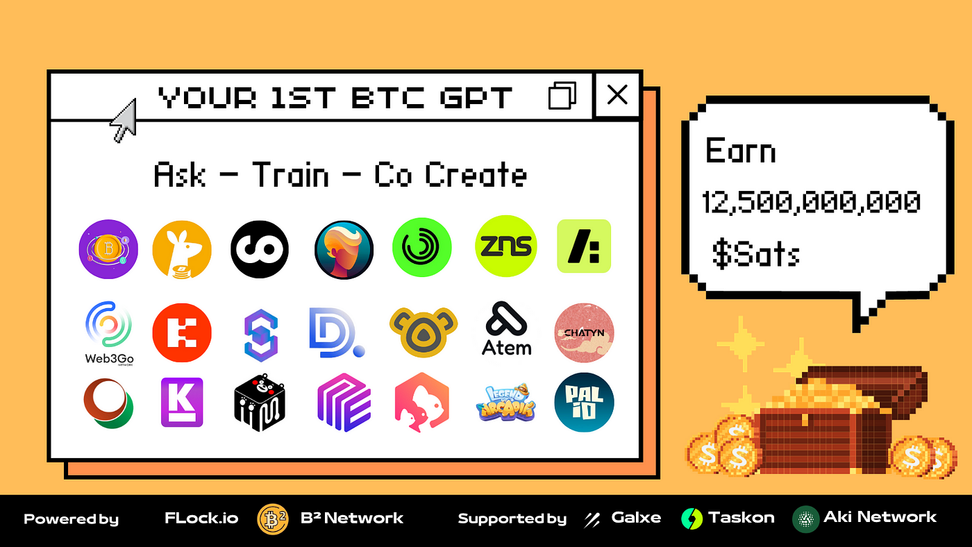 Ask, Train and Co-Create the 1st-ever BTC GPT: Win 12,500,000,000 $SATS in  rewards! | by B² Network Official | Medium