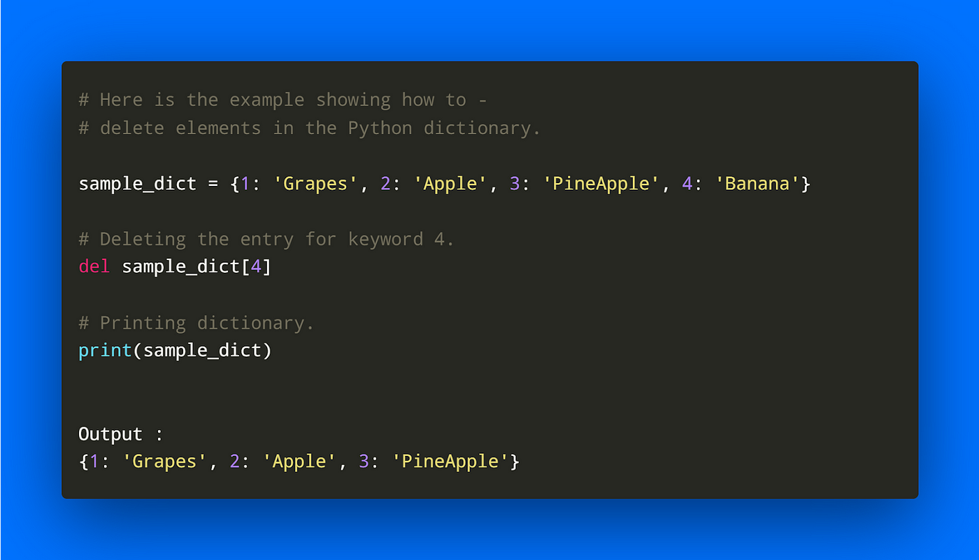 MarDevs introduces you to the Dictionary in Python | by MarsDevs | Medium