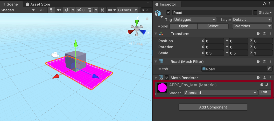 Pink Materials in Unity. Materials, Shaders, and Textures are 