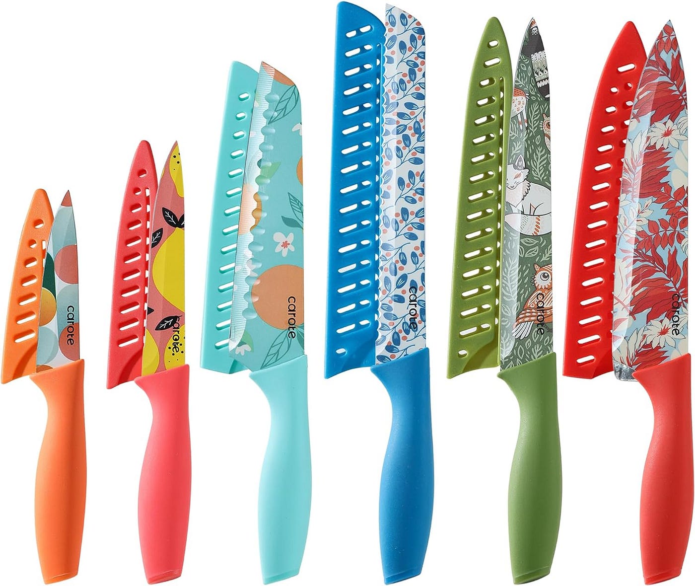 CAROTE 12 Pieces Kitchen Knife Set Review