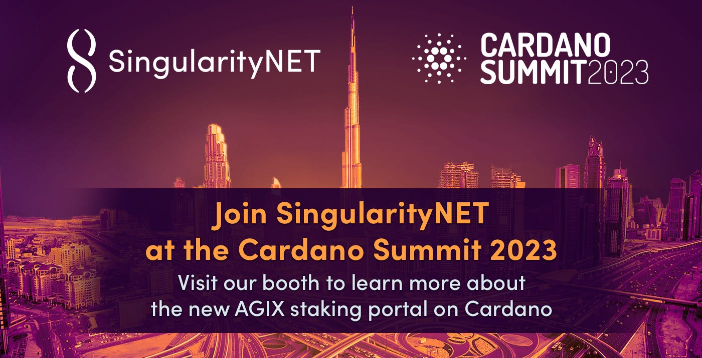 Cardano Summit: AGIX Staking is Coming | by Peter Elfrink | SingularityNET  | Medium