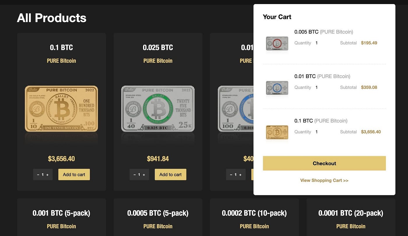 How to purchase bitcoin with Ballet | by Ballet Crypto | Medium