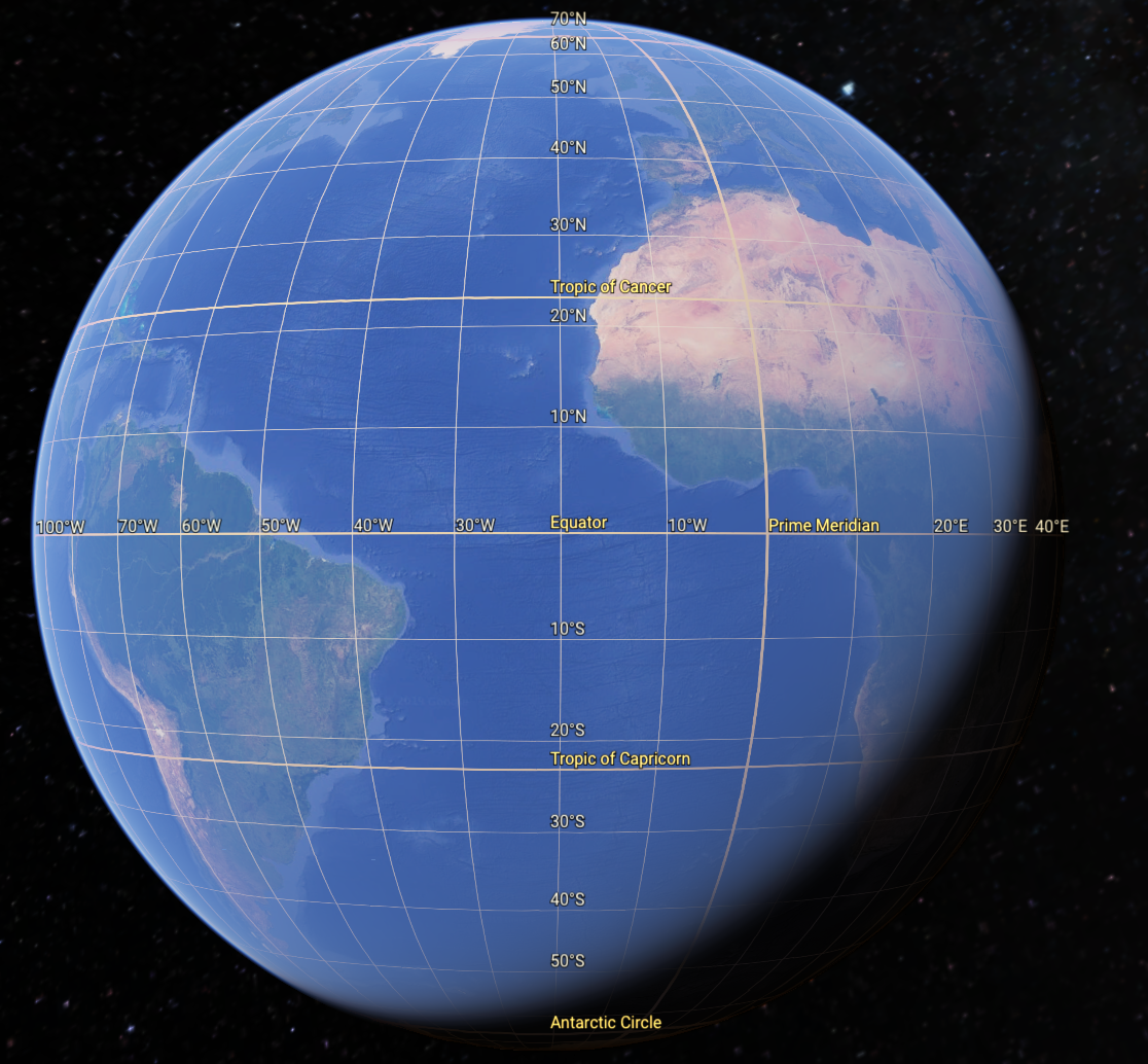 Google earth decimal clearance degrees