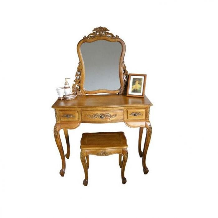 green emerald velvet dress Claudette French Dressing Table  Grand Living