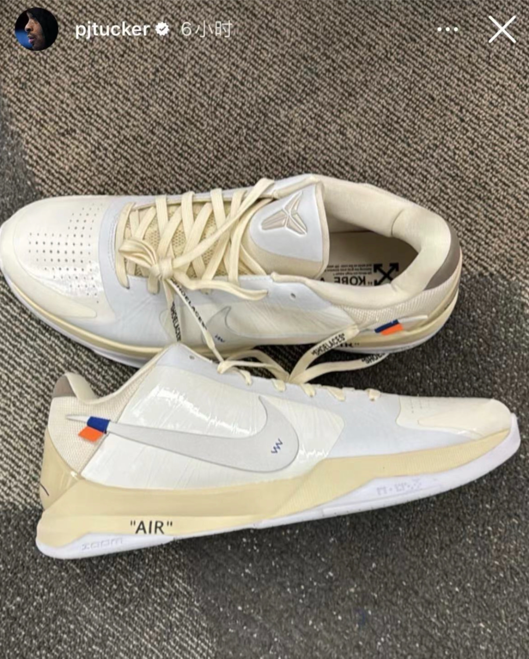 pj tucker off white jordan 1