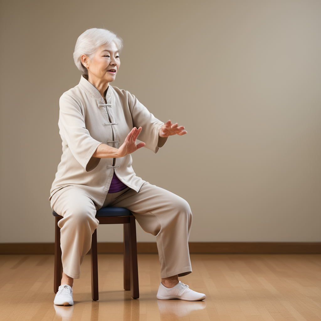 Sitting Tai Chi for Seniors Gentle and Accessible Exercise by C. L. Nichols Author StoryAngles Medium