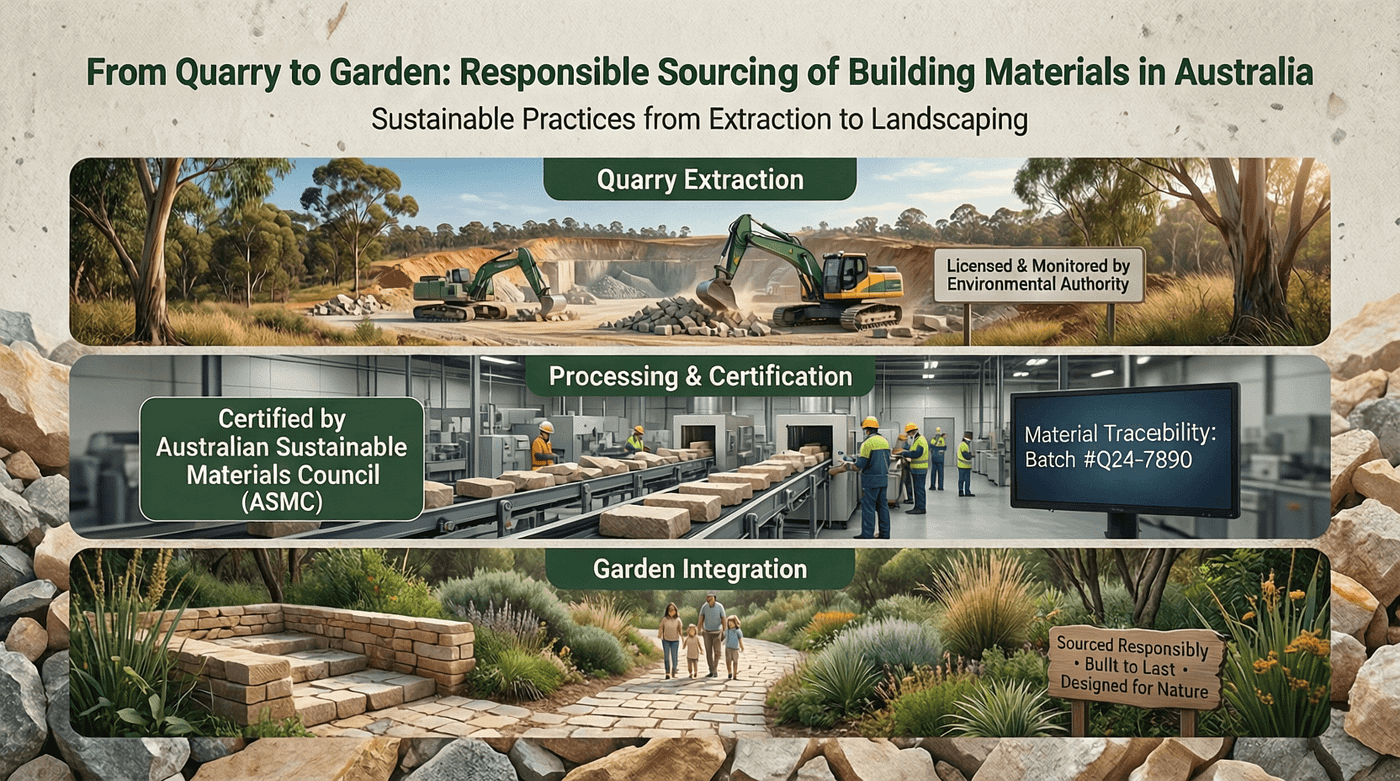 From Quarry to Garden: Responsible Sourcing of Building Materials in Australia