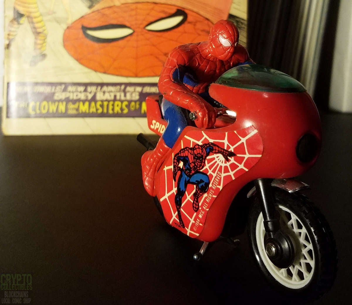Crypto Collectibles presents “Spider-Man on a Spider-Bike” | by Crypto  Collectibles | Medium
