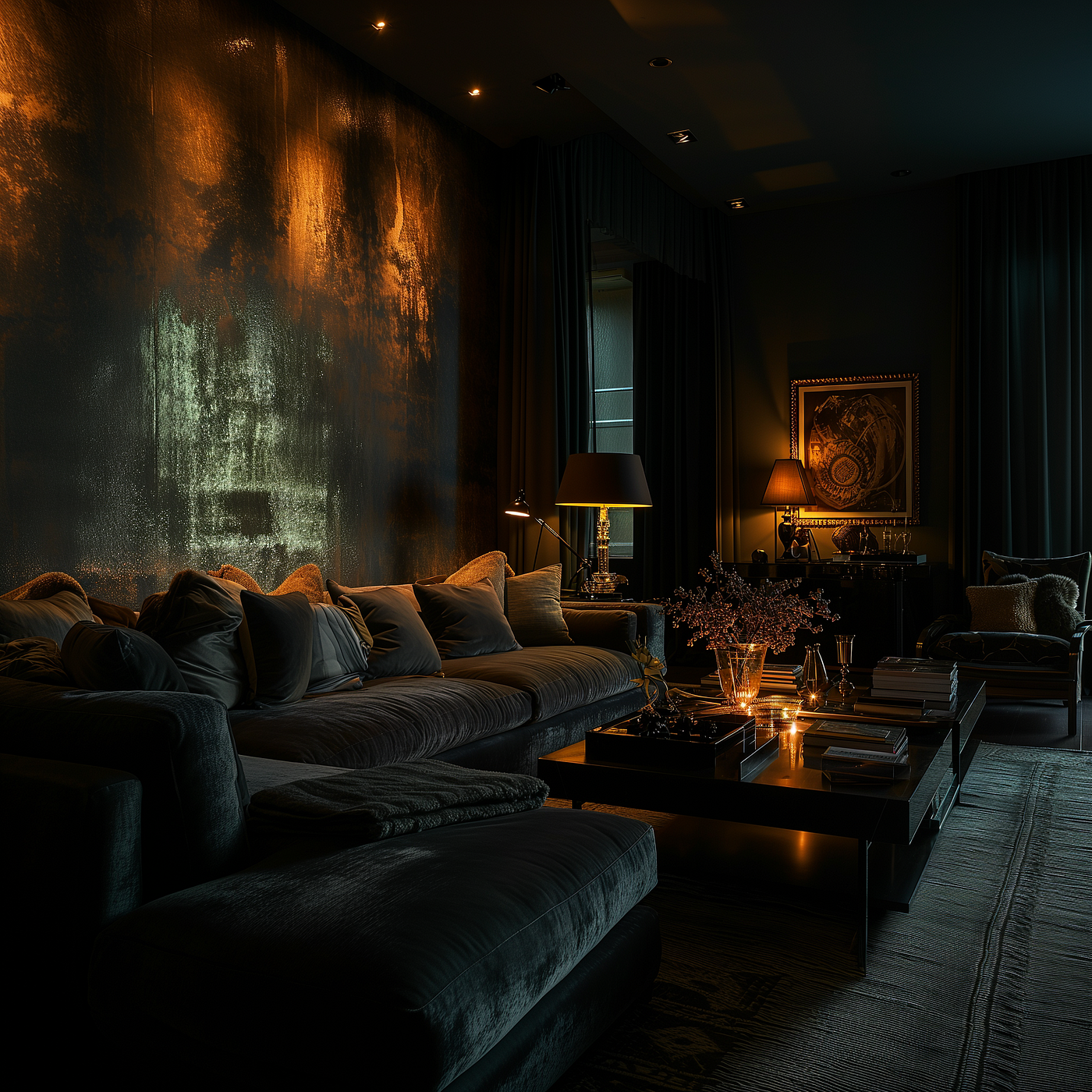 44 Dark Living Room Ideas Embracing Elegance Drama by Edward George London Medium