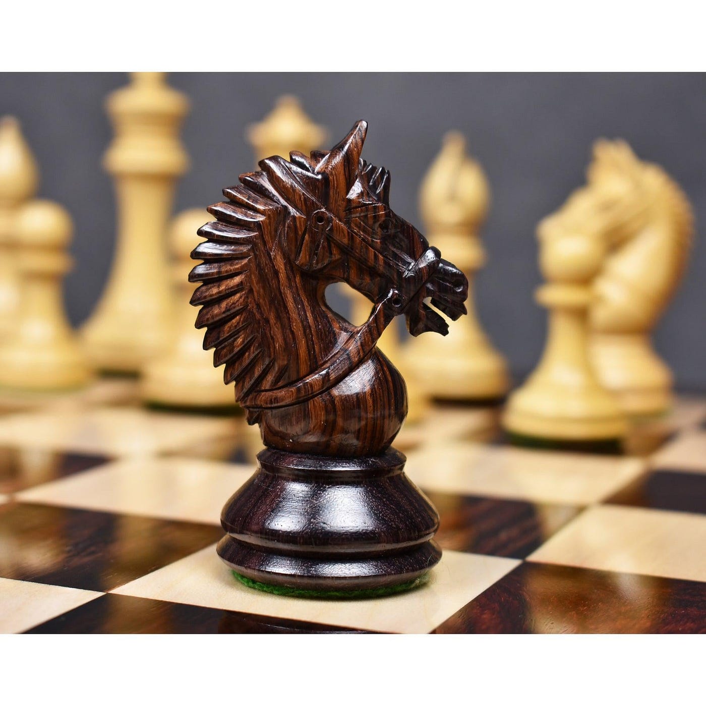 Royal Chess Mall -4.2 Rare American Staunton Luxury Rosewood