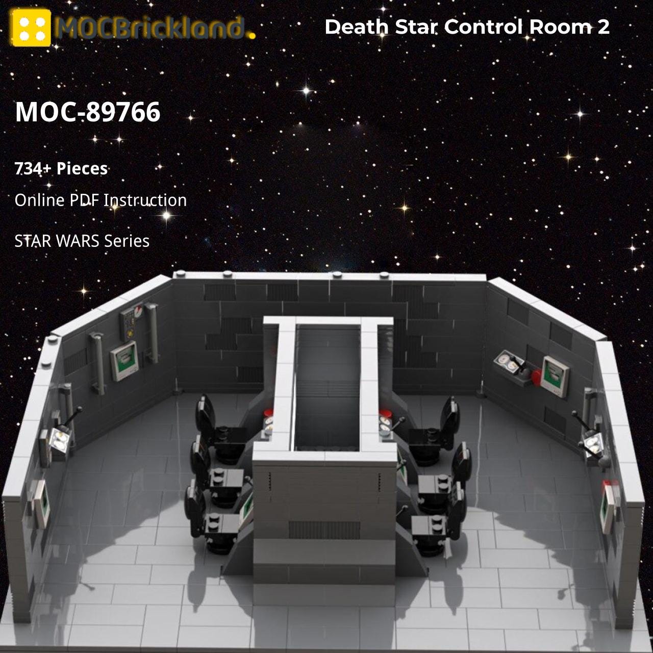 STAR WARS MOC-89766 Death Star Control Room 2 MOCBRICKLAND - Lepin 