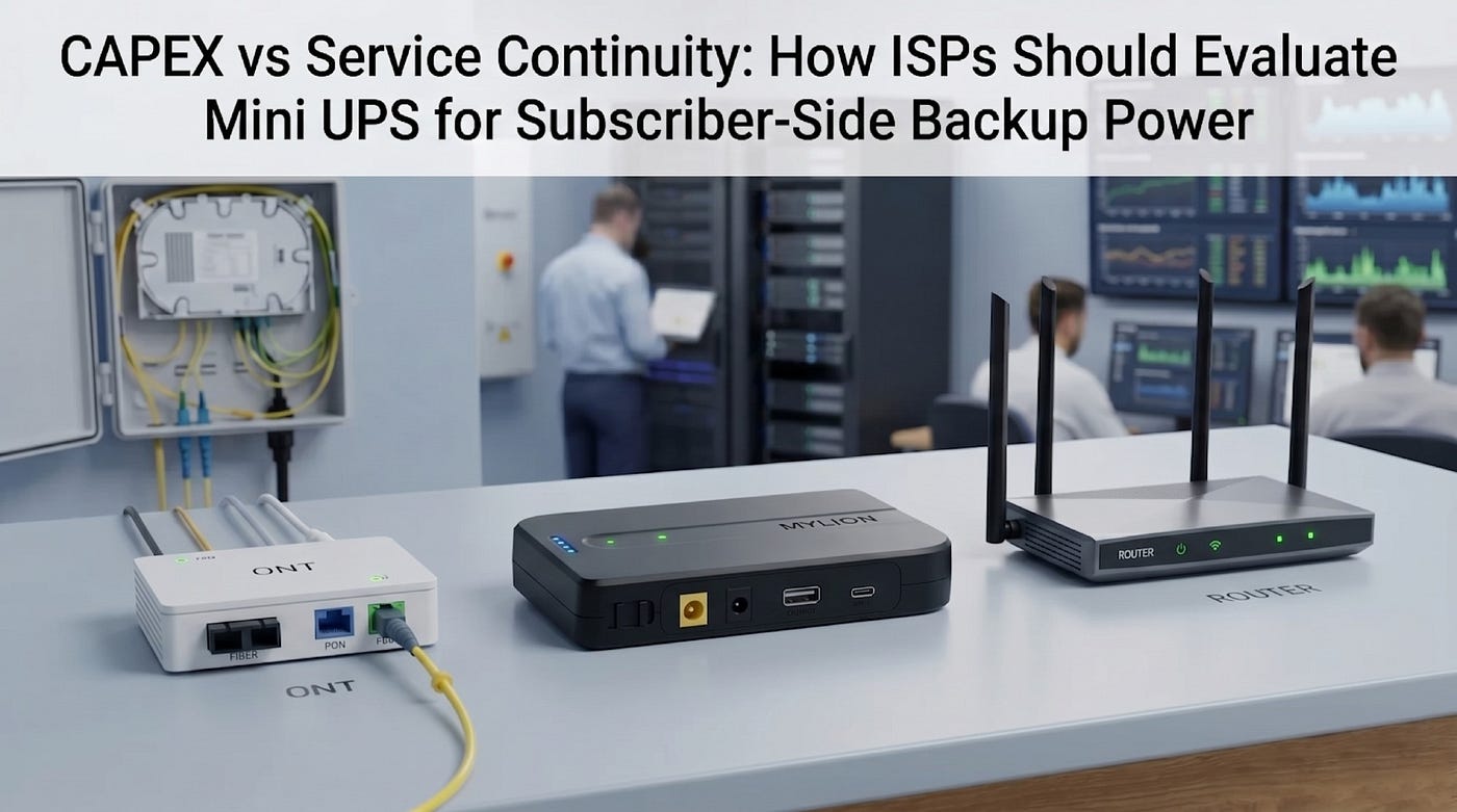 Battery Backup for Router and ONT Power Outages