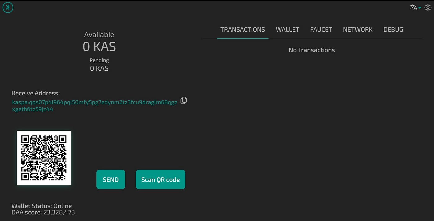 How To Use The Kaspa Wallet. This guide contains detailed steps on… | by  Ruma Das | Coinmonks | Medium