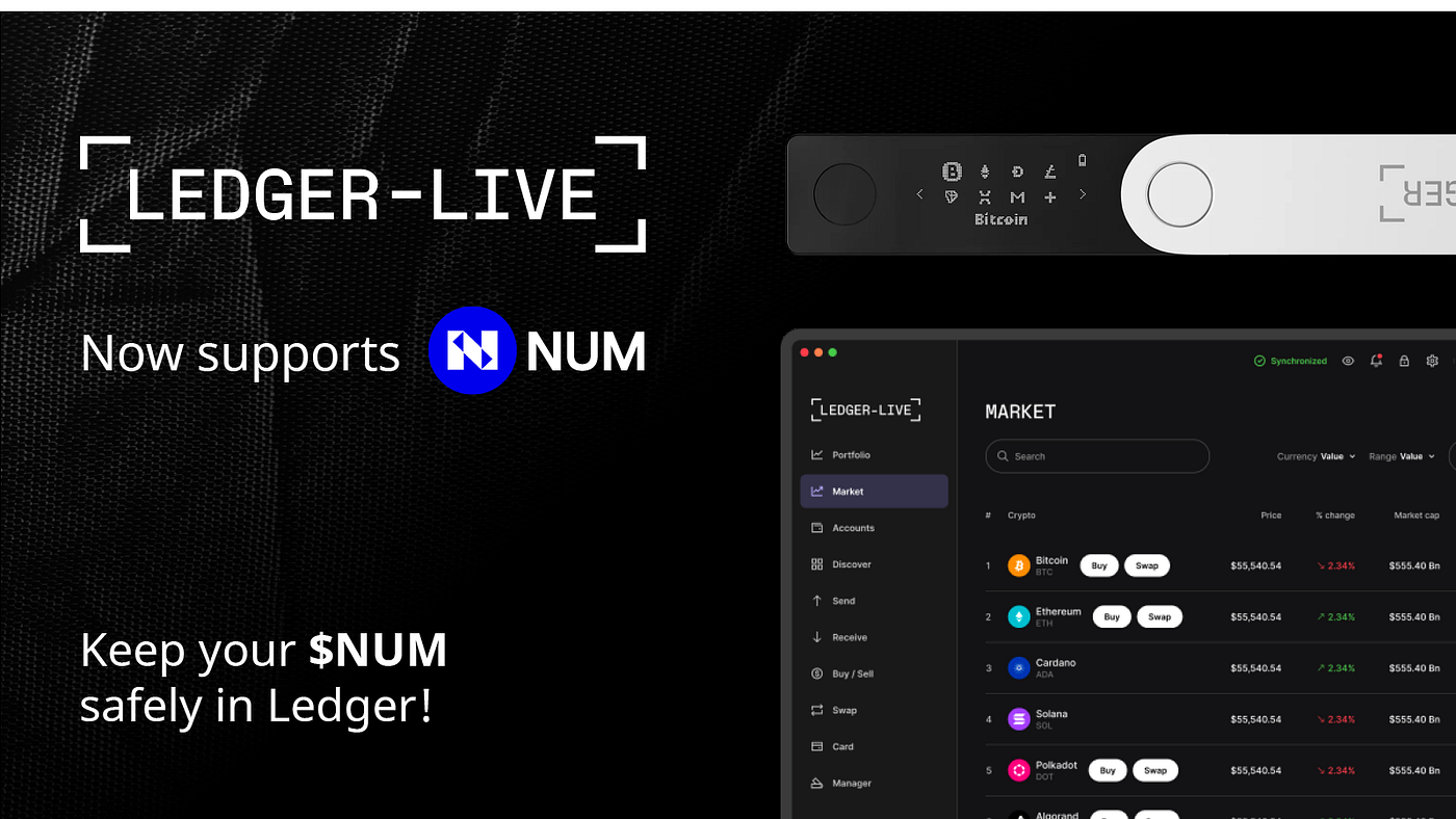 NUM Supported in Cold Wallet-Ledger NOW! | by Numbers | Numbers Protocol |  Medium