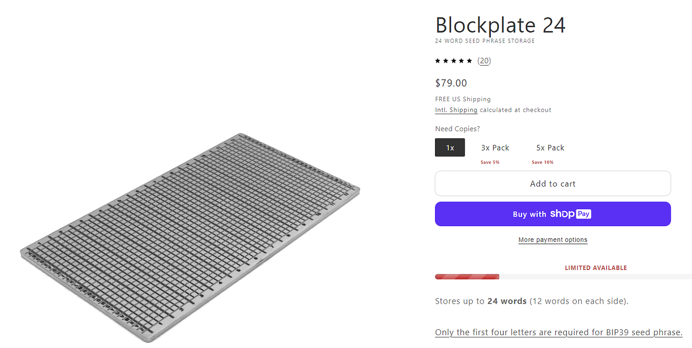 The Ultimate Guide to Store Your Seed Phrase | by Henrique Centieiro |  DataDrivenInvestor