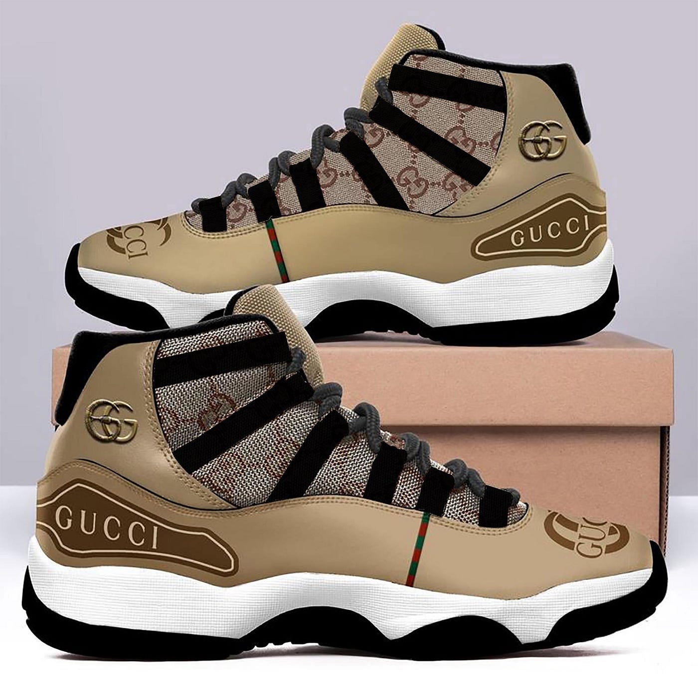 Louis Vuitton Black Brown Air Jordan 11 Sneakers Shoes Hot Lv Gifts For Men  Women Jd11 V1–081319, by son nguyen