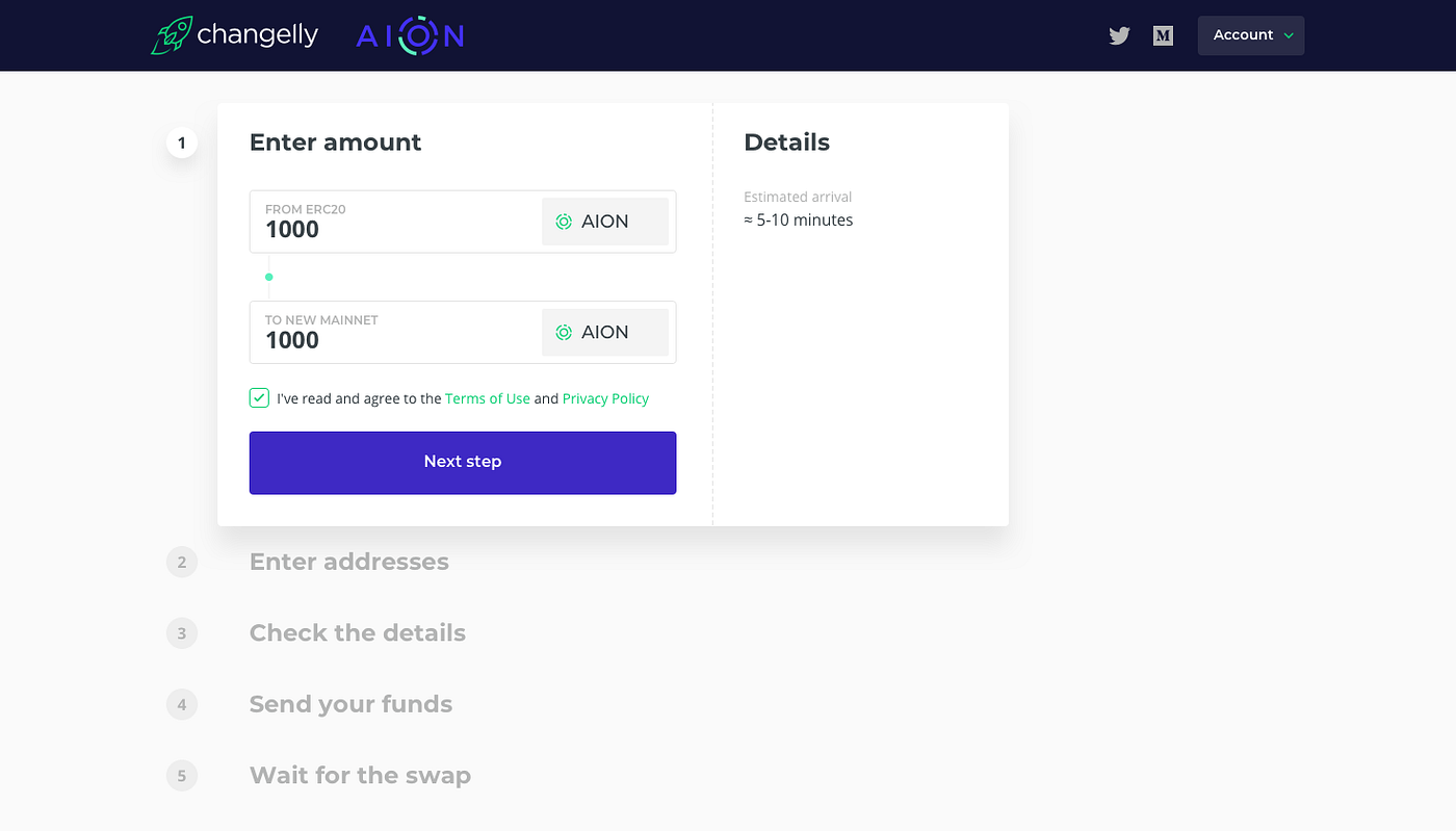 Wanna swap your AION ERC20 tokens to Aion Coin? Do it with Changelly! | by  Changelly Team | Medium